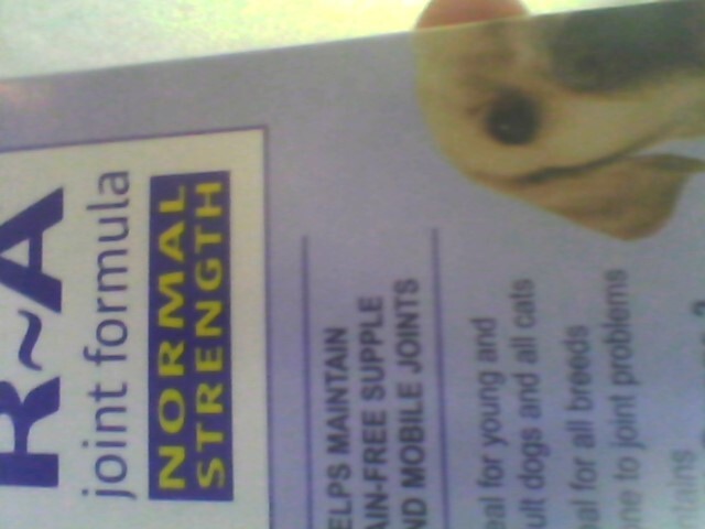 Vitapet R-A Joint Formula for Dogs and Cats new boxed free post