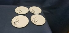 Vintage Gold China Of JAPAN "Ballerina" Set/4 Bread/Salad Plates White