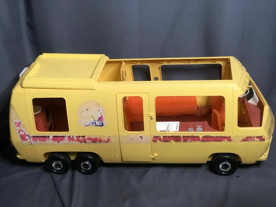 Casa rodante Barbie Star Traveler 1976 vintage autocaravana cámper juego de exhibición hecho en EE. UU. Foto 4 de 4
