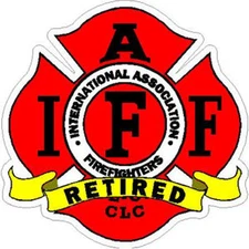 3 Inch Non-Reflective IAFF Retired Firefighter Maltese Sticker Decal