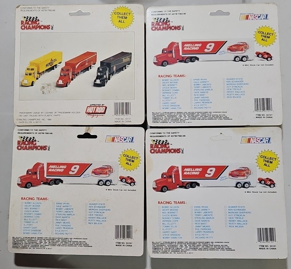 NEW RACING CHAMPION TEAM TRANSPORT 1:87 #42 KYLE PETTY #25 SCHRADER #11 ...