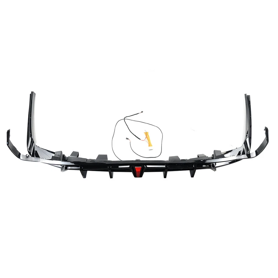 For Honda Accord 21-2022 Yofer V2 Style Gloss Black Rear Bumper Diffuser Spoiler - Image 3 of 4