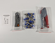 Coax Cable Crimper Compression Tool Kit with Crimp Tool