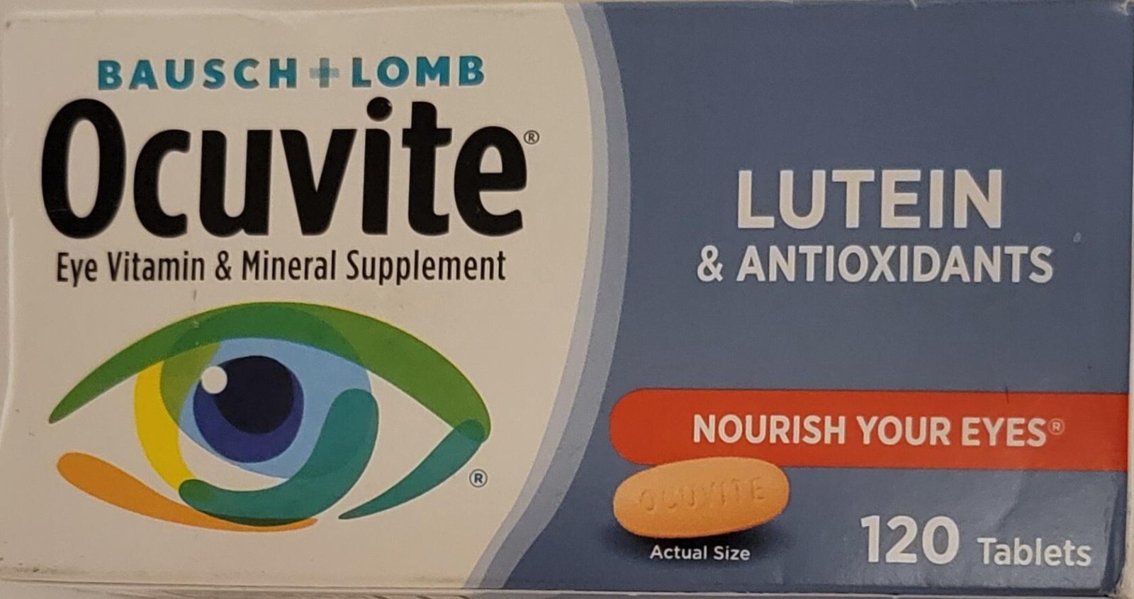 Bausch + Lomb Ocuvite Eye Vitamin/Mineral Lutein & Antioxidants 120 Ct