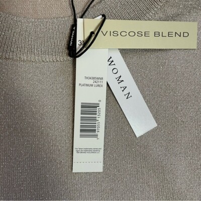 NWT New Tahari Grey Metallic Crewneck High-Low Sweater Size 3X | eBay