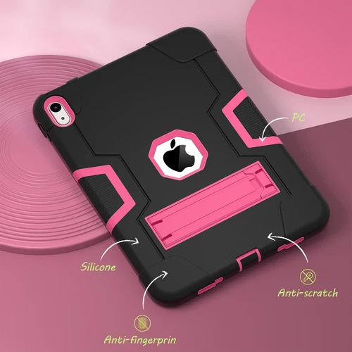 For iPad 9th 8th 7th Gen 10.2 Shockproof Heavy Duty Hard Rubber Cover Stand Case - Picture 77 of 122
