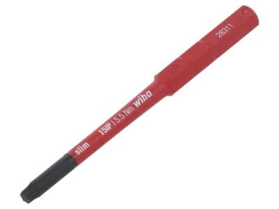 43149 Wechselbarer Schaft Torx  PLUS 15IP max.5,5Nm L. ges: 75mm WIHA