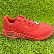 Skechers Uno SR Deloney Womens Size 9.5 Red Composite Toe Safety Work Shoes