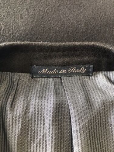 Blazer Pal Zileri tinta unita marrone oliva scuro uomo misto lana cashmere Italia 44L - Foto 8 di 10