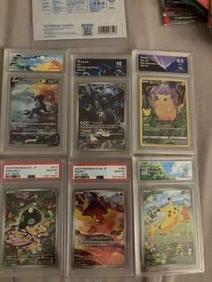 Pokémon Slabs Collect Aura 9-10/PSA 10 Bundle