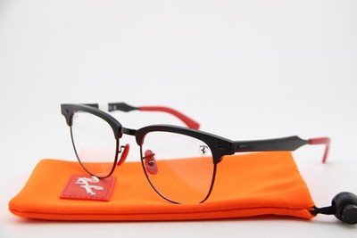 NEW RAY-BAN RB 3807-V-M F107 BLACK RED FERRARI AUTHENTIC EYEGLASSES 51-21