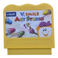 VTech V.Smile Art Studio Game Cartridge Modern Plastic Orange Pattern Mint Ship