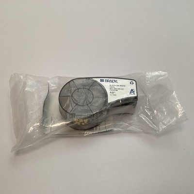Brady M21-500-595-WT Vinyl Label Cartridge Black on White 1/2'' (12.7mm) NEW