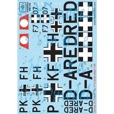 Had Models 48145 1/48 Decal For Dornier Do-215 B/Do-17s Hungarian Russian Greman