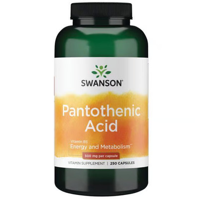 Pantothensäure 500 mg 250 Kapseln Swanson Health Products