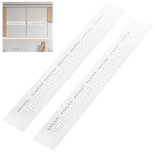 2 piezas rejilla de aireación rectangular, rejilla de ventilación rectangular