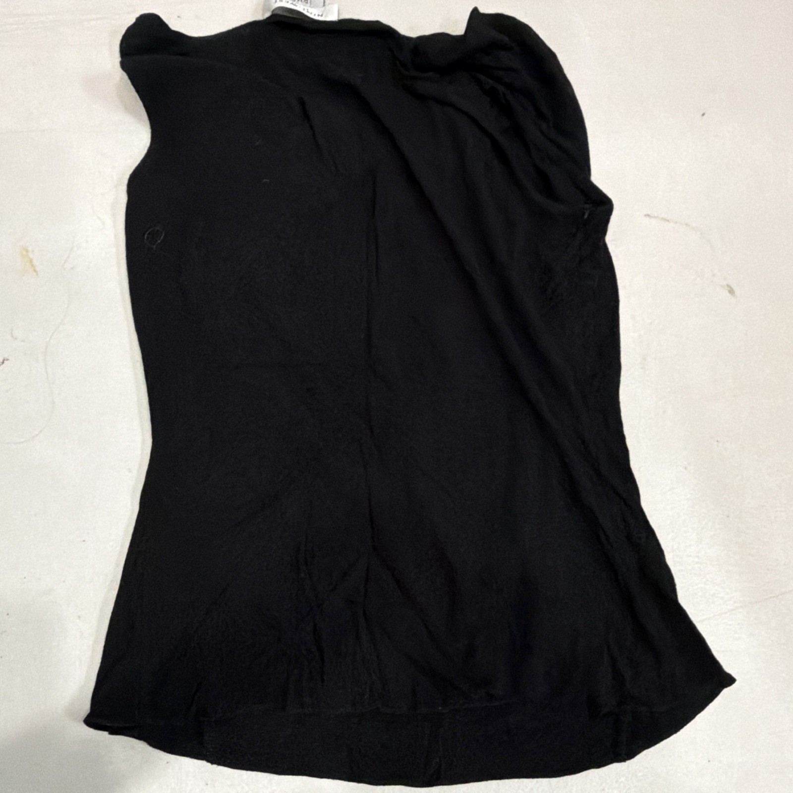 Nine West Women’s P/M Black Solid Cowl Neck Sleeveless Stretch Knit Top ...