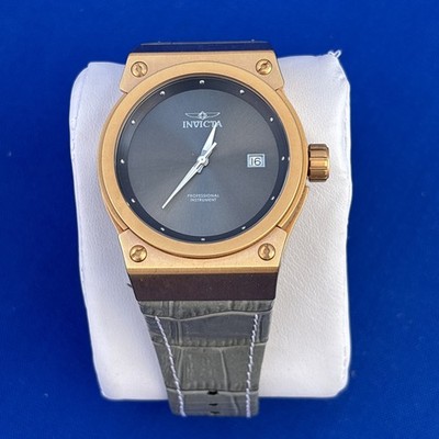 Ladies Invicta 24463 Akula 40mm Swiss Quartz Grey Leather  display picture 1