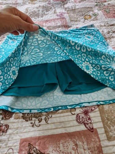 TRANQUILITY Pull On Skort Skirt Womens Stretchy Soft Summer Skirt Golf Size XL - Picture 4 of 7