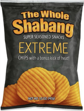The Whole Shabang Extreme Potato Chips Single Bag 1.5 oz Snack 10 bags 