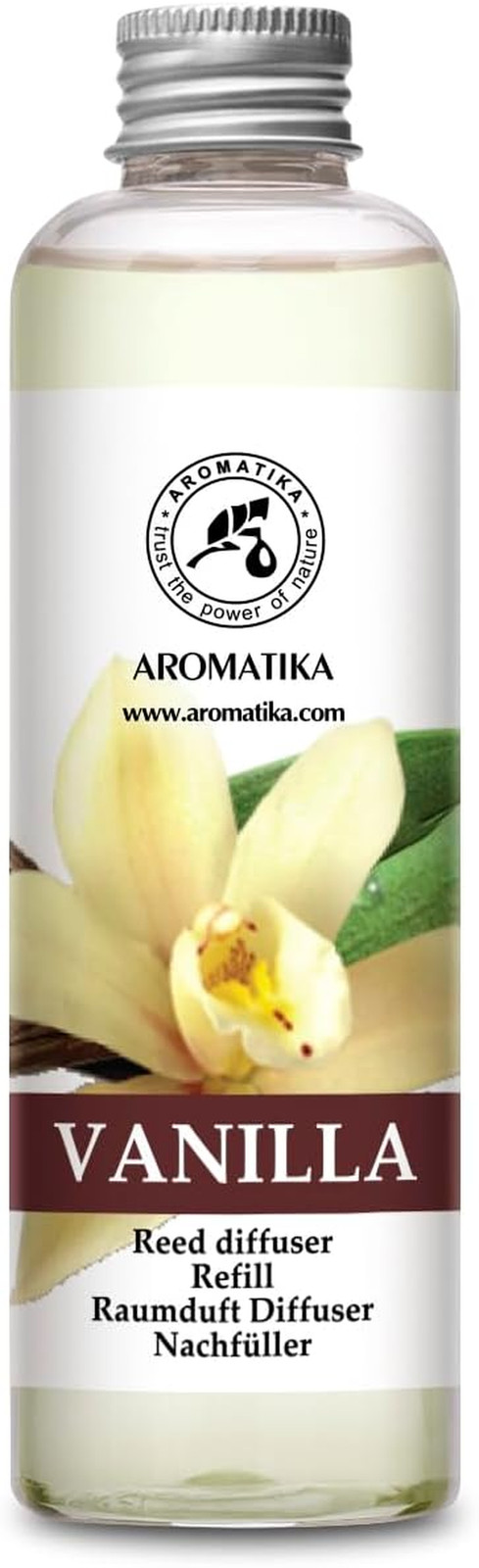 Ricarica Naturale Vaniglia 200ml - Eco-Diffusore senza Alcool