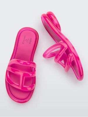 New Melissa x Telfar Jelly Slide pink  size 8