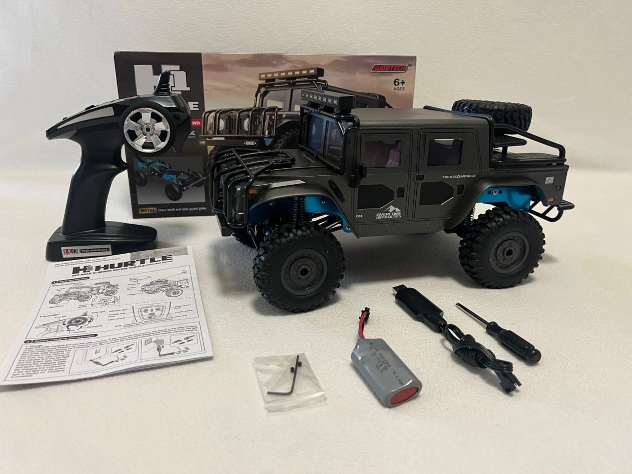 RC 1/12 HUMMER Humvee H1 Pick Up  2-Speed 4X4 4WD *RTR*