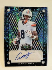 CAM COLEMAN 2025 Leaf Eclectic Signature Series Valiant Blue Speckle AUTO 1/1