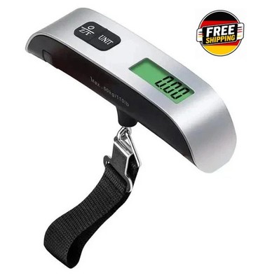 Digitale Kofferwaage Gepäckwaage Hängewaage Reisewaage Handwaage 10g-50kg lb oz