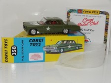 CORGI 358 CHEVROLET IMPALA ARMY HQ STAFF CAR Model Club (413) ex shop stock