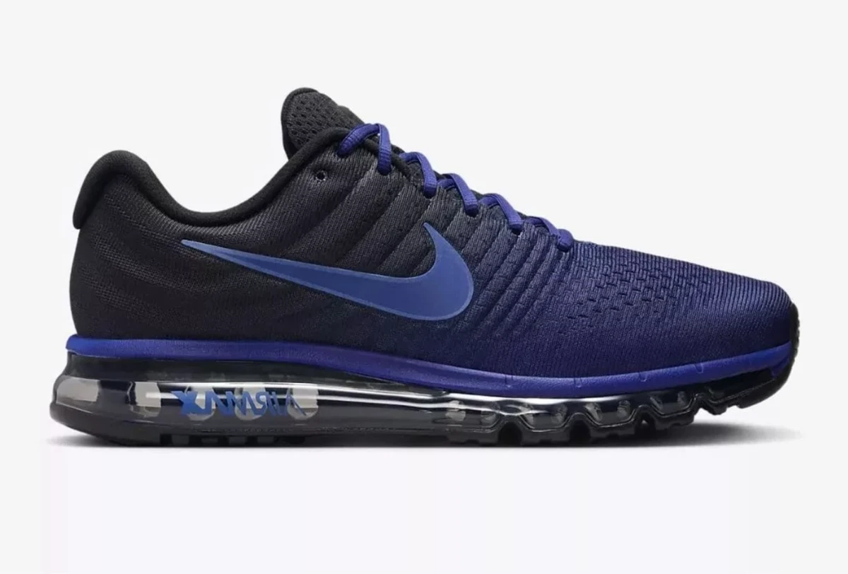 Nike Air Max 2017 Obsidian Blue Running Shoes 3m Sz 13 ✅✅ Amazon.com | Nike Mens Air Max 2017 849559 405 Binary Blue  main image 3