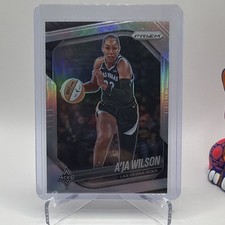 Panini 2025 Silver Prizm A'ja Wilson Prizm #76 Las Vegas Aces