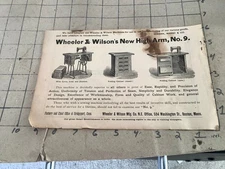 1889 Original AD - WHEELER & WILSON -- SEWING MACHINES -- no 9