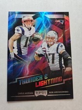 2018 Panini Playoff ROB GRONKOWSKI CHRIS HOGAN Thunder and Lightning #12 AA13