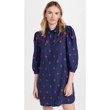 Farm Rio Strawberry Cross Mini Dress, Small