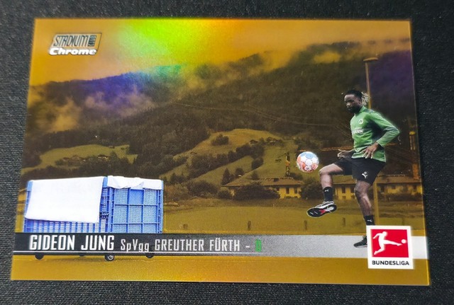 Topps Stadium Club Chrome Bundesliga 2021/22 Gideon Jung Greuther Fürth Gold /50