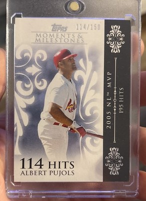 2008 Topps Moments - Albert Pujols #13-62 2005 NL MVP - 195 Hits /150