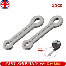 2X Key Ring Rubber Strap Loop For Cobra Car Alarm 7777 2 Button Remote Fob CaseO