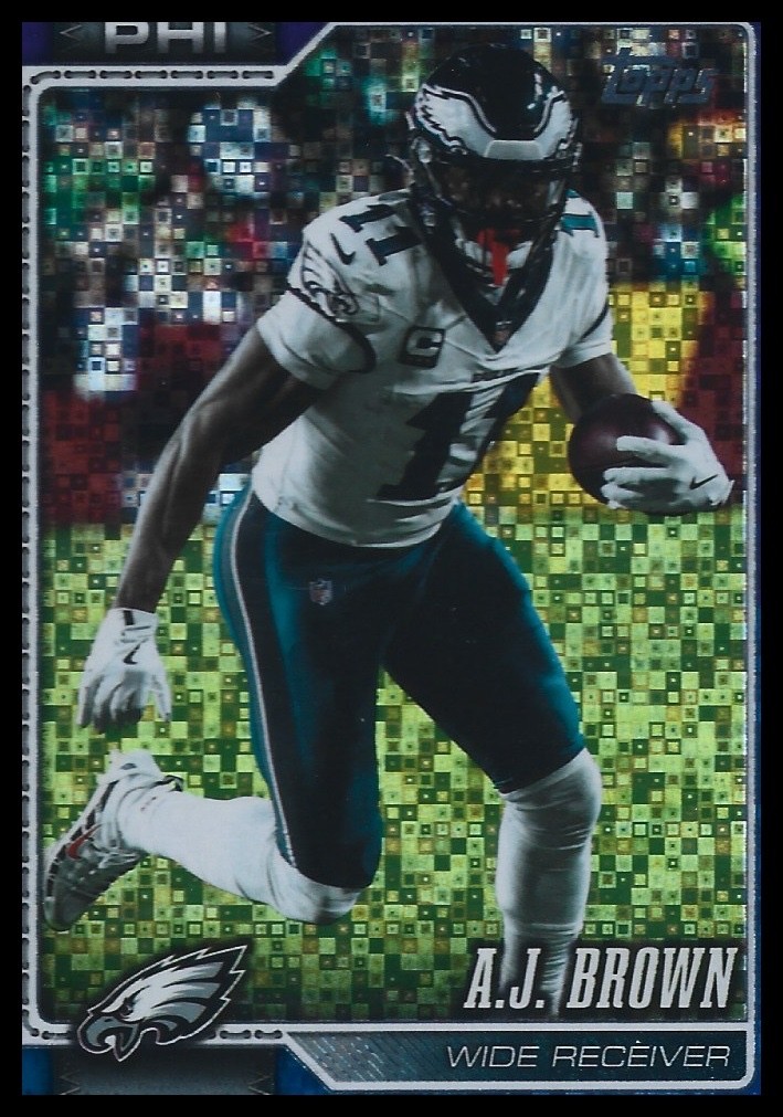 2026 Topps Flagship #169 A.J. Brown Purple & Blue #/250