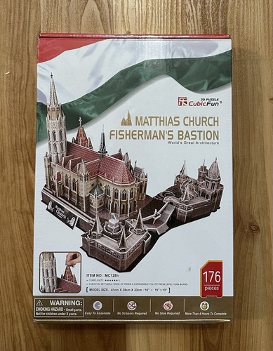 Matthias Church Fisherman’s Bastion 3D Puzzle New Unopened Sealed Box