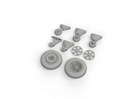 Eduard Accessories 648887 - 1:48 FM-2 Wheels 1/48 Eduard - Neu