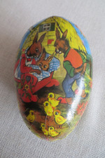 Osterei aus Pappe - Teilbar - zum Befüllen als Osternest - alt und groß - 18 cm