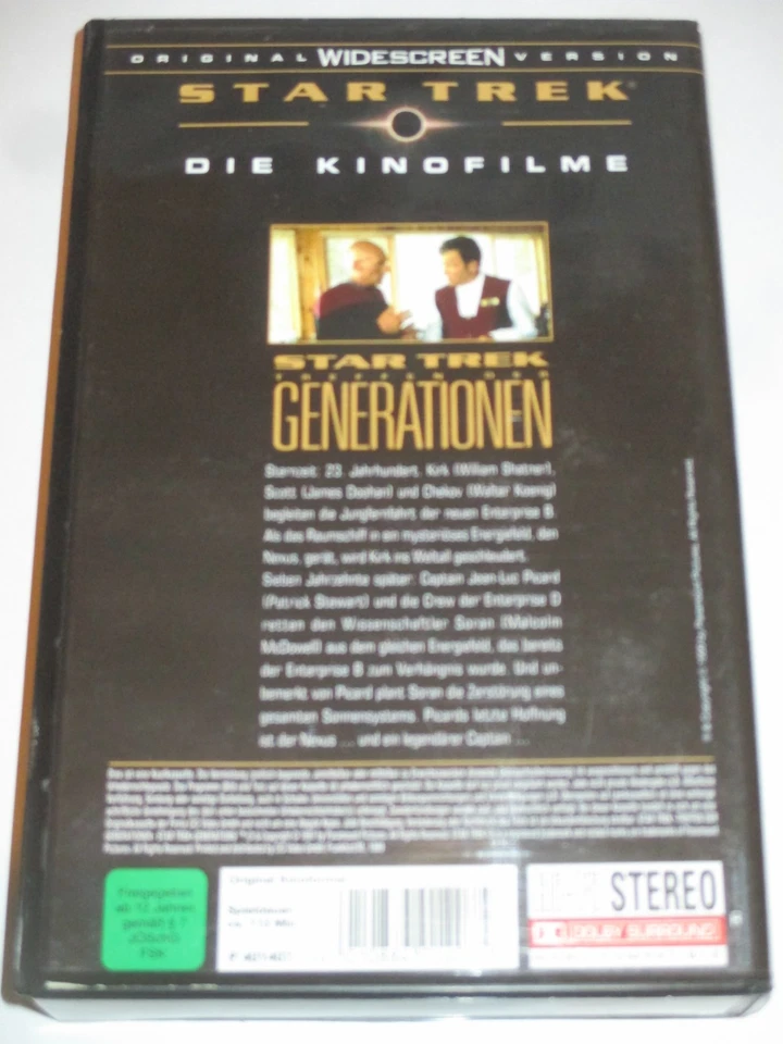 Paramount - Star Trek 7 - VHS/SciFi/William Shatner/Leonard Nimoy/P. Stewart/CIC - Bild 2 von 2