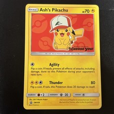 Ash's Pikachu SM109 Sm Regular on eBay