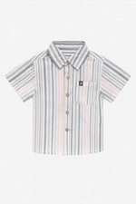 Calvin Klein Little Boys Striped Button Up