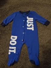 Nike Baby Fleece Sleeper Pajamas 6 Months, One Piece