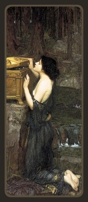 Pandora - John William Waterhouse Art - Photo Bookmark - 2.5 x 6 in
