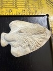 Bisque Porcelain Old Vintage Arrowhead Arrow Head Native American Wolf — photo 3