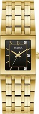 Bulova Marc Anthony Quadra Gold-Tone Ladies Watch