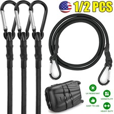 2* 18 In-24 In Bungee Cords with Hooks, Superior Rubber Heavy Duty Bungee Straps